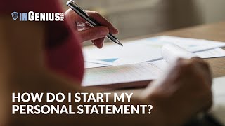 Starting a Personal Statement