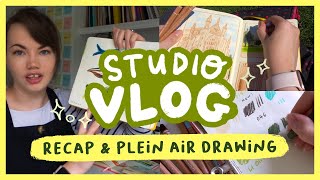 Chatty art recap, art block & drawing plein air! 🌷⭐ September Vlog