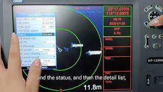 ONWA Tutorial: AIS Menu (Chart Plotter)