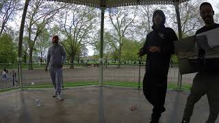 DANNY JAQQ & RAWWZ VS NINETWO (420 RAP BATTLE) HYDE PARK