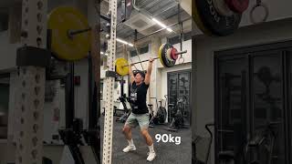 Weightlifting jerk practice #shorts