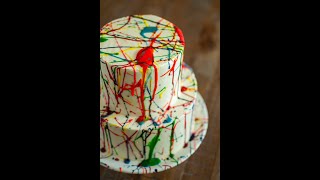 How to Splatter Paint a Cake