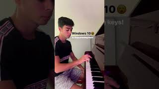 Windows 10 sons no piano