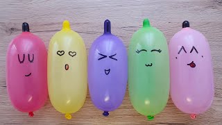 Slime with Funny Balloons ! Making Slime ! ASMR Video ! Part 466