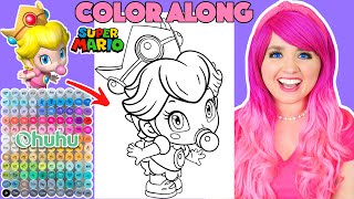 Color Baby Princess Peach from Super Mario With Me | COLOR ALONG WITH KIMMI