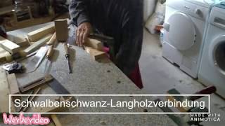 18 Schwalbenschwanz-Langholzverbindung