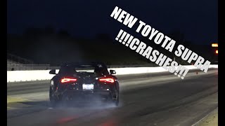 NEW TOYOTA SUPRA CRASHES