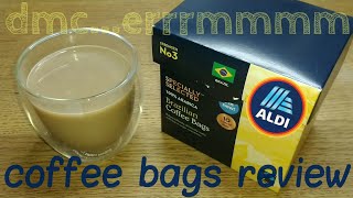 Aldi Specially Selected Brazilian Coffee Bags Review.