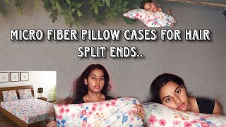 Micro Fiber Pillow Cases & Bed Sheets For// Hair Splits & Acne Prone Skin// Review Video// Haircare.