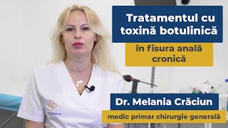 Tratamentul cu toxină botulinică în fisura anală cronică | Dr. Melania Crăciun