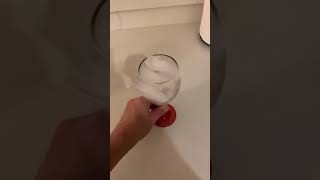 Oddly Satisfying: This ice spinning on a wine glass