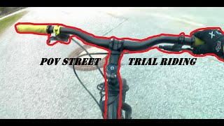 INSANE Street Trial Bike POV Riding