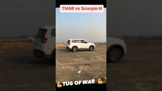 THAR VS SCORPIO N #shorts #tugofwar