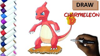 Drawing Charmeleon !!! How To Draw Charmeleon from Pokemon