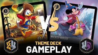 MUSKETEERS vs. BROOMS! Disney Lorcana CASUAL THEMED deck gameplay!