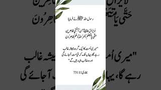 میری امت کا ایک گروہ غالب رہیگا #shorts #trendingshorts #youtubeshorts #viral #quotes