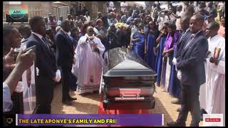 Family and friends in Kigezi pay LAST RESPECTS to the late Aponye, ahead of his burial on Wednesday.