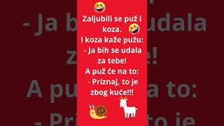 Puž i koza!!!  #vicnablic #zabava #vicevi #smehdosuza #smesniklipovi #vicdana #komedija