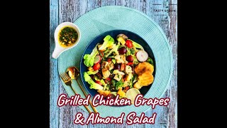 Healthy Chicken Grape Almond Salad | Diet Recipe | Quick & Easy | Arpi's Kitchen