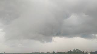 Rapidly rotating wall cloud Hinckly, IL 6-26-18