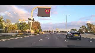 Driving on M4 Motorway 🛣  Saturday Evening