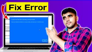 could not find the recovery environment windows 10 || windows error fix.