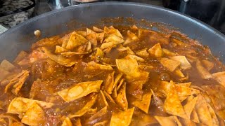 Vamos hacer chilaquiles y tortillas de harina recién hechas