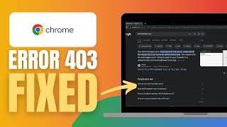 How To Fix 403 Forbidden Error on Google Chrome Windows  7/8/9/10/11 - Solved!