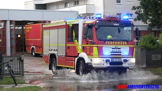 [schweres Unwetter über Langen und Egelsbach] Großalarm nach Starkregen im Landkreis Offenbach