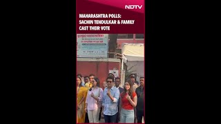 Maharashtra Polls: Sachin Tendulkar & Family Cast Their Vote