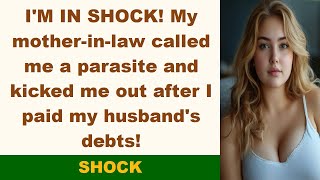 My motherinlaw called me a parasite and kicked me out after I paid my husband's debts!