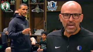 After Game2 at Locker Room,Celtics Coach Mazulla &Dallas Mavericks Coach Kidd Briefing,NBAFinals2024