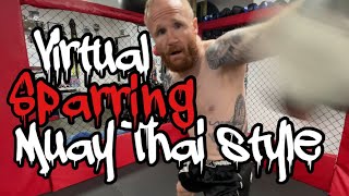 MMA Virtual Sparring- Muay Thai Style  #vitualsparring