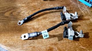 Hyundai Battery Sensor Negative Cable Replacement Change Flashing Battery Light on Not Charging