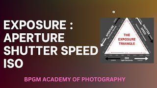 Aperture  Shutter Speed and ISO || Professional Photography Lesson 1 || BPGM Academy of Photography