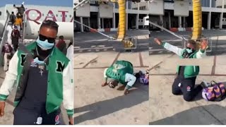 White Money grateful as he travels out of Nigeria for the first time (Video) with Cross, pere