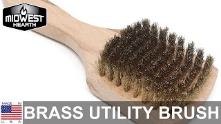 Midwest Hearth 9-Inch Brass Utility Cleaning Brush