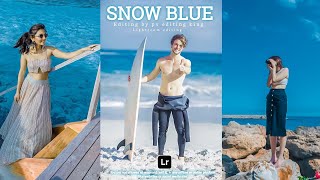 Professional Editing Snow Blue l Lightroom Preset Free | lightroom mobile tutorial