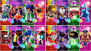 Paw Patrol🆚Siren Head🆚Sonic Exe🆚CatNap.Tiles Hop Edm Rush