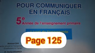 Shama,un robot humanoïde marocain page 125. Pour communiqer en français 5AEP