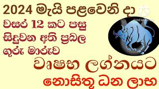 සිදුවන ගුරු මාරුවෙන් වෘෂභ ලග්නයට නොසිතූ ධන ලාභ