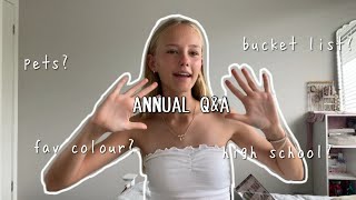 ANNUAL Q&A/GET TO KNOW ME | LAURYN