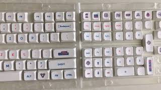 Video Game Keycaps XDA Ball Cap PBT Sublimation Personality Keycap Fits 61/64/68/84/87/96/980