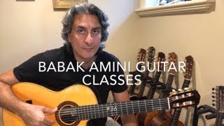 BABAK AMINI GUITAR CLASSES #36. Scales,chords and Harmony #17