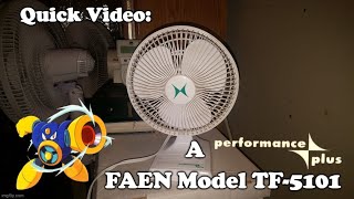 Quick Video: A Performance Plus FAEN TF-5101