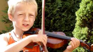 Jacob (5 years old) plays  B minor concerto III mov. by Oscar Rieding