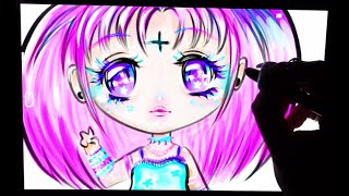 KAWAII chibi SPEED PAINT - [Richard Decks - Nightlife]