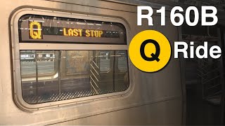 Onboard a R160B Alstom (Q) | Coney Island - Dekalb Avenue