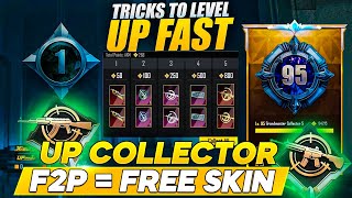 COMO UPAR COLLECTION LEVEL 1 - 95 l New Easy Tips Trick Level Fast  Collection Feature PUBG MOBILE