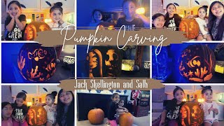 Jack Skellington and Sally Pumpkin | Pumpkin carving